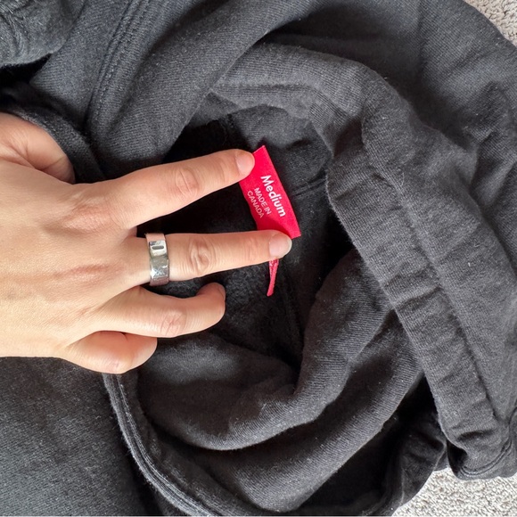 Supreme Charcoal Men's Pullover Hoodie - Picture 8 of 8